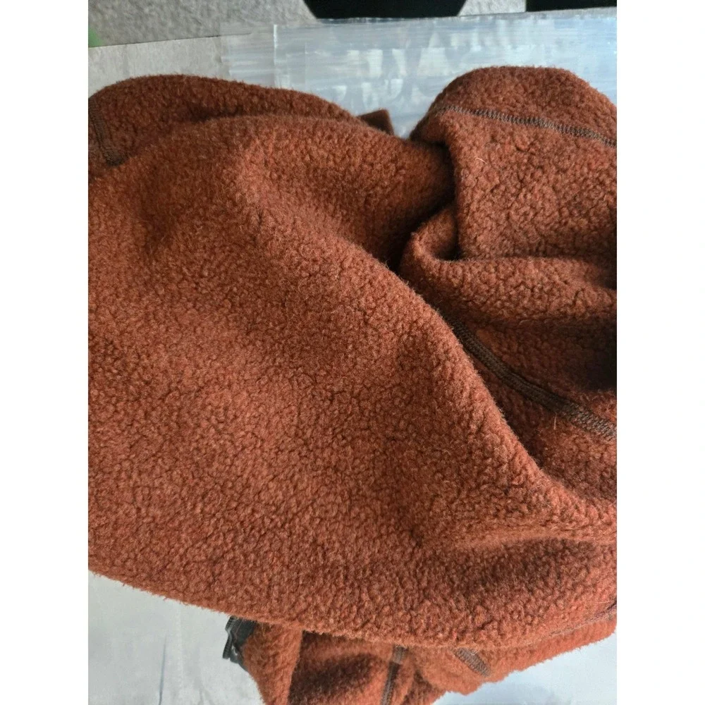 Kuhl Revel 1/4 Zip Fleece Pullover Sweater Mens Large Rust Brown Hiking Outdoor